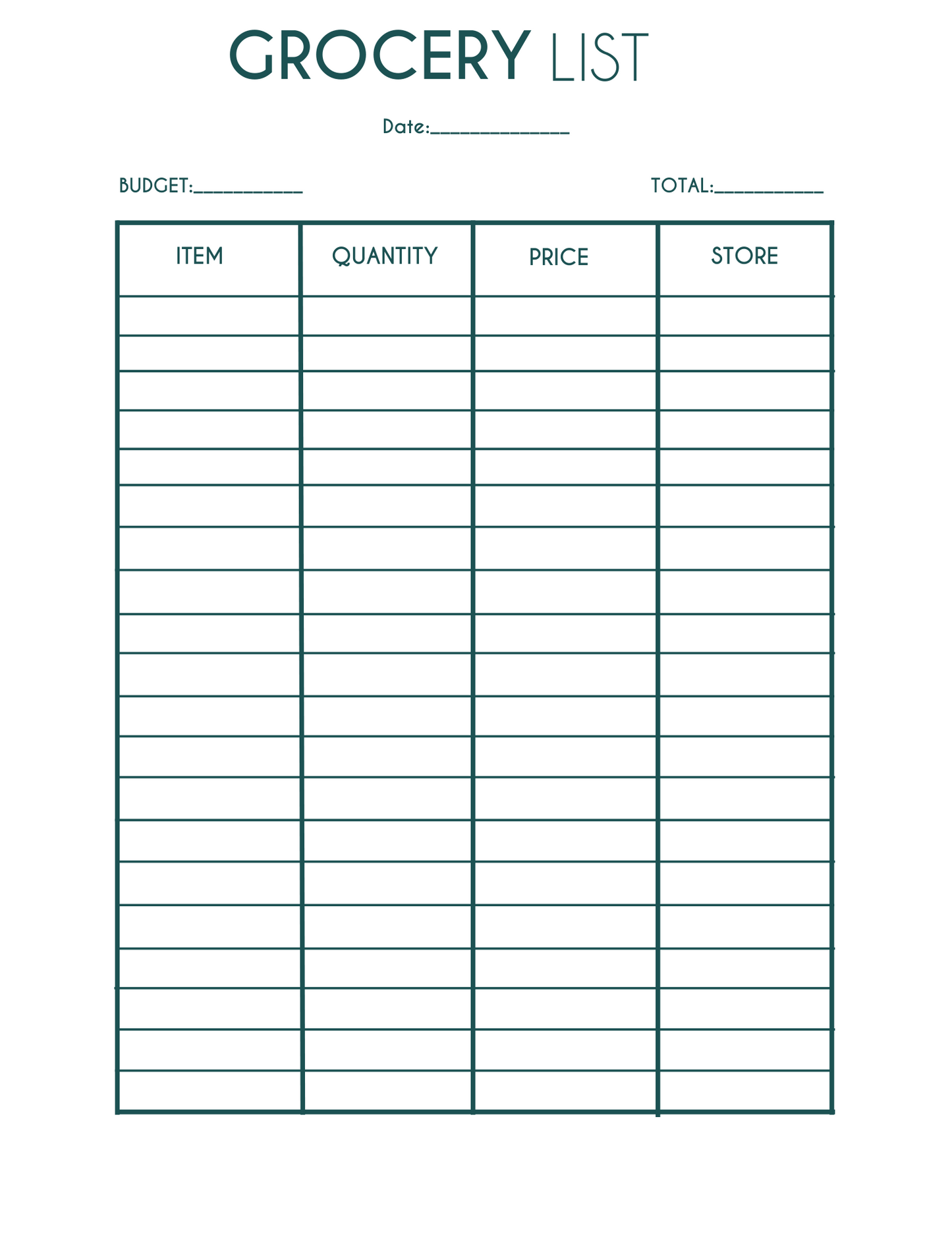 Digital Tayk Media: Grocery List