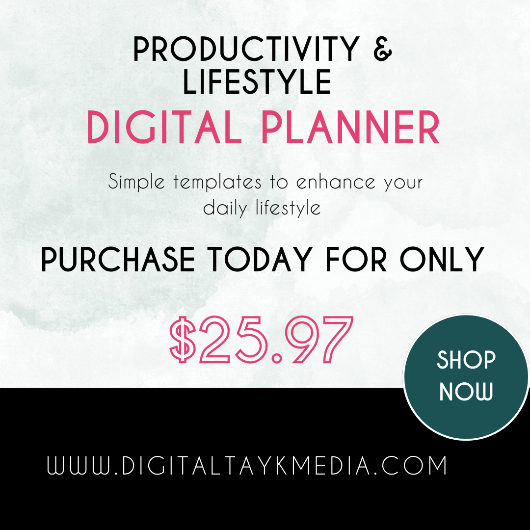 Digital Tayk Media: Productivity & Lifestyle Planner